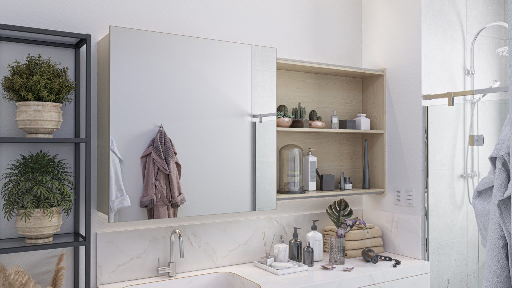 Linea é um sistema soft close suspenso discreto e compacto, que proporciona um fechamento de portas suave e delicado.